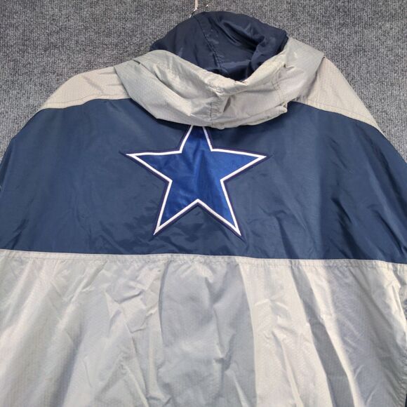 Pro Player Men's Dallas Cowboys Full Zip Hooded Windbreaker Jacket Multi XL - Picture 9 of 16